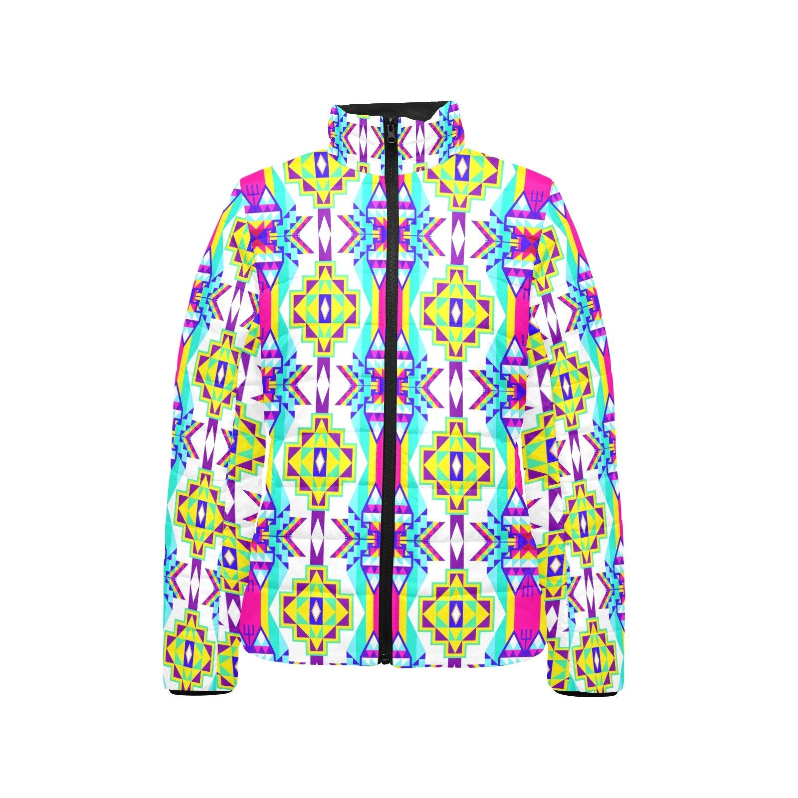 Fancy Champion Women's Stand Collar Padded Jacket (Model H41) jacket e-joyer