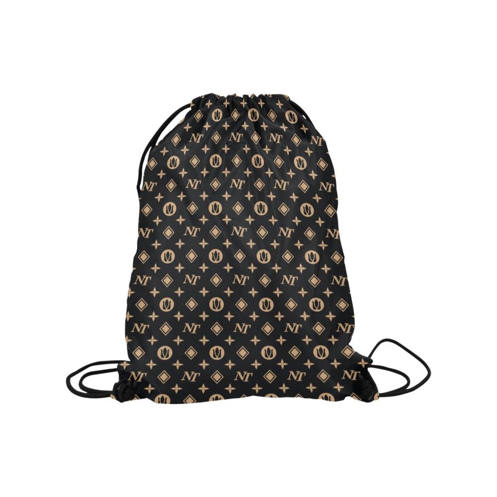 Fancy NT Black Medium Drawstring Bag Model 1604 (Twin Sides) 13.8"(W) * 18.1"(H) Medium Drawstring Bag (1604) Twin Sides e-joyer