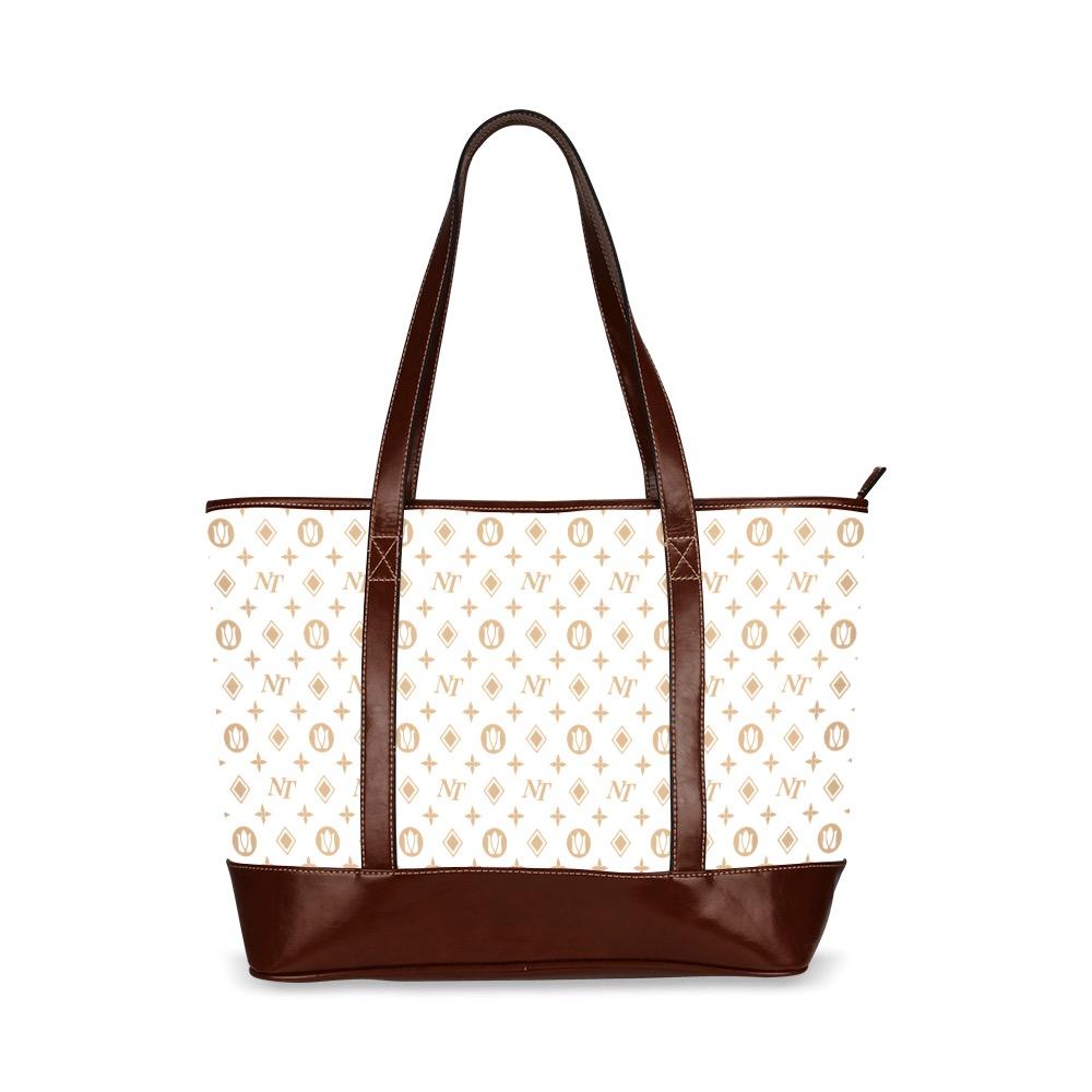 Fancy NT White Tote Handbag (Model 1642) bag e-joyer