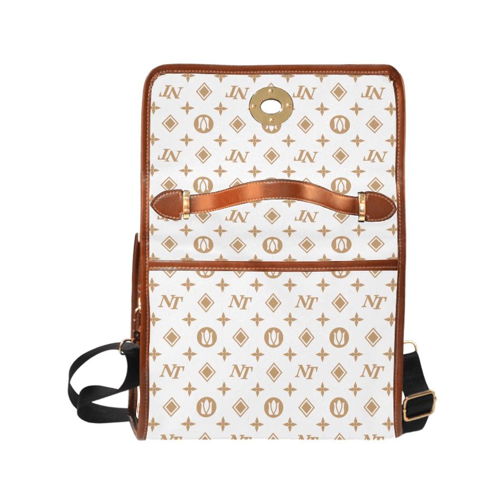 Fancy NT White Waterproof Canvas Bag/All Over Print (Model 1641) bag e-joyer