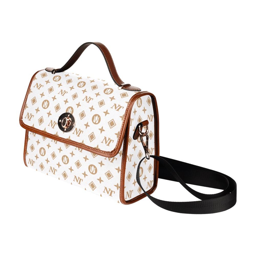 Fancy NT White Waterproof Canvas Bag/All Over Print (Model 1641) bag e-joyer