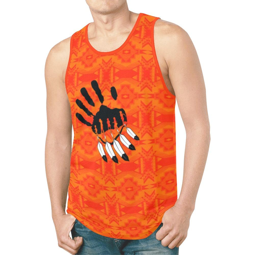 Fancy Orange A feather for each New All Over Print Tank Top for Men (Model T46) New All Over Print Tank Top for Men (T46) e-joyer