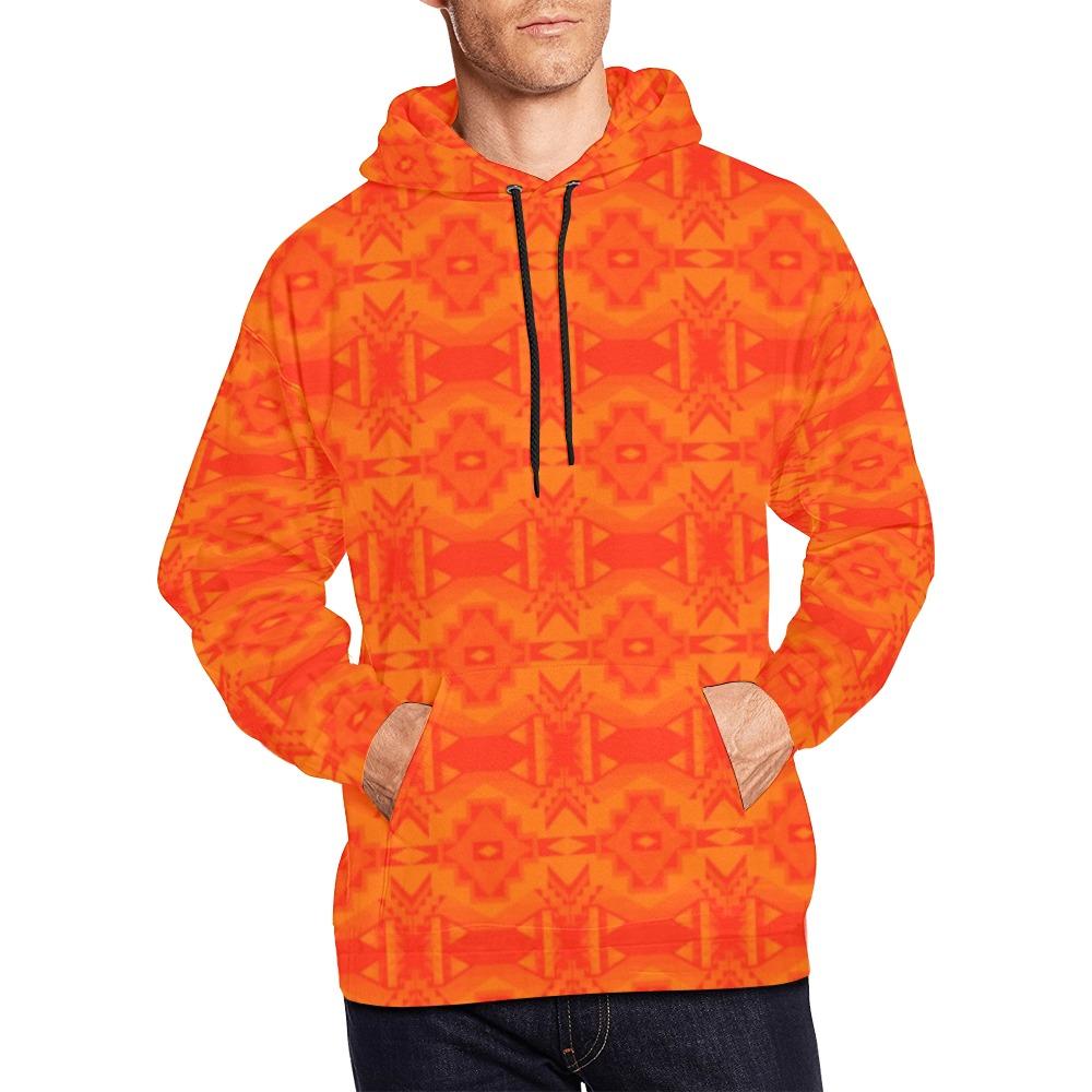 Fancy Orange All Over Print Hoodie for Men (USA Size) (Model H13) All Over Print Hoodie for Men (H13) e-joyer