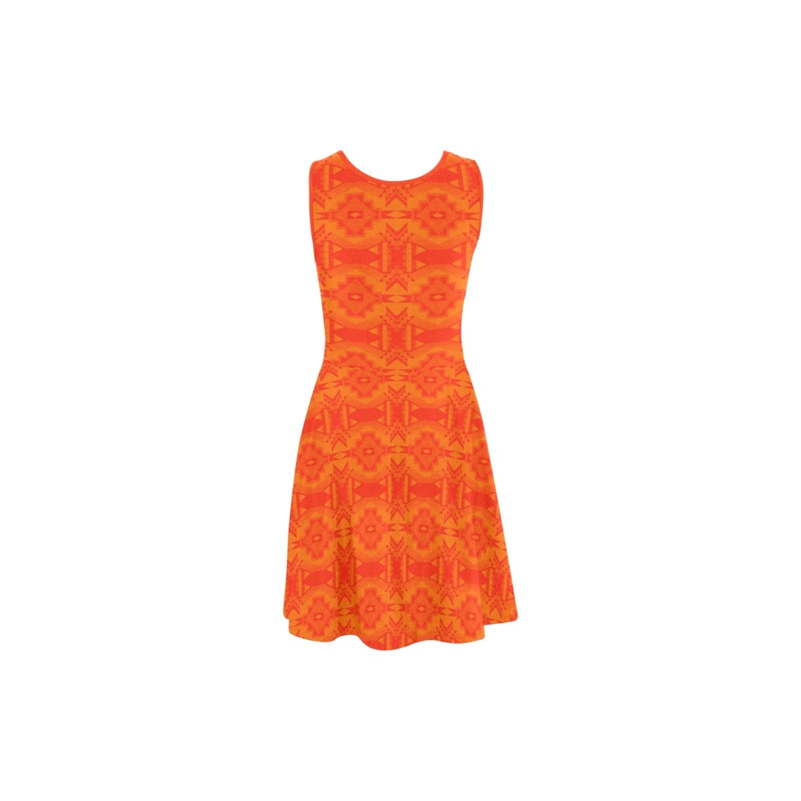 Fancy Orange Atalanta Sundress (Model D04) Atalanta Sundress (D04) e-joyer