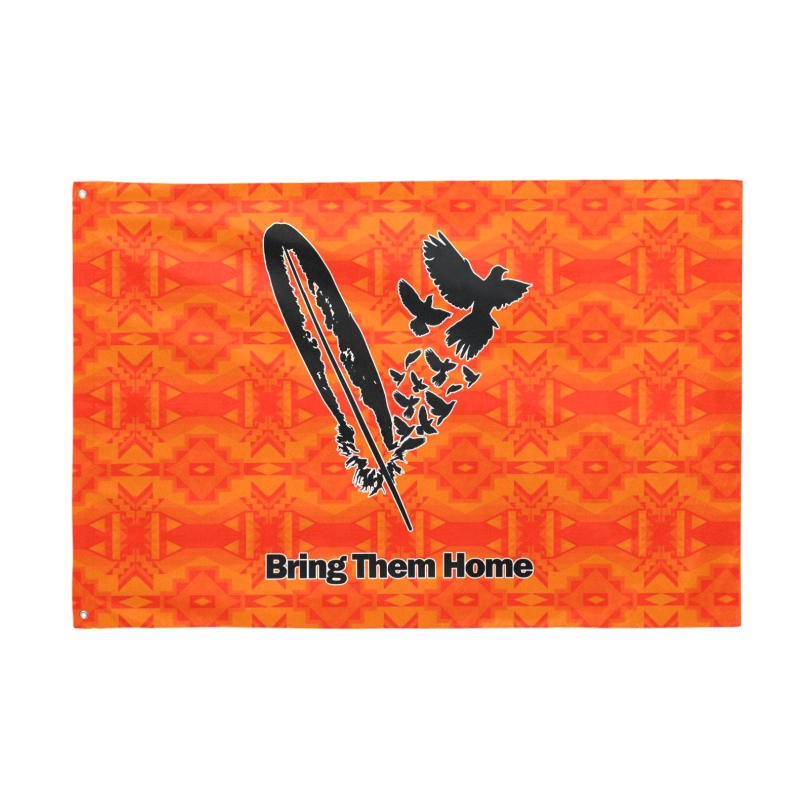 Fancy Orange Bring Them Home Garden Flag 70"x47" Garden Flag 70"x47" e-joyer 