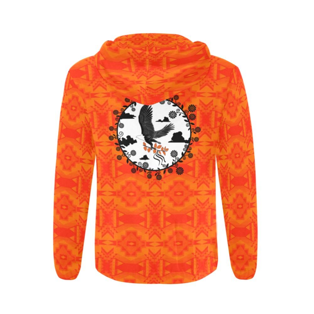 Fancy Orange Orange Carrying Their Prayers All Over Print Full Zip Hoodie for Men (Model H14) All Over Print Full Zip Hoodie for Men (H14) e-joyer