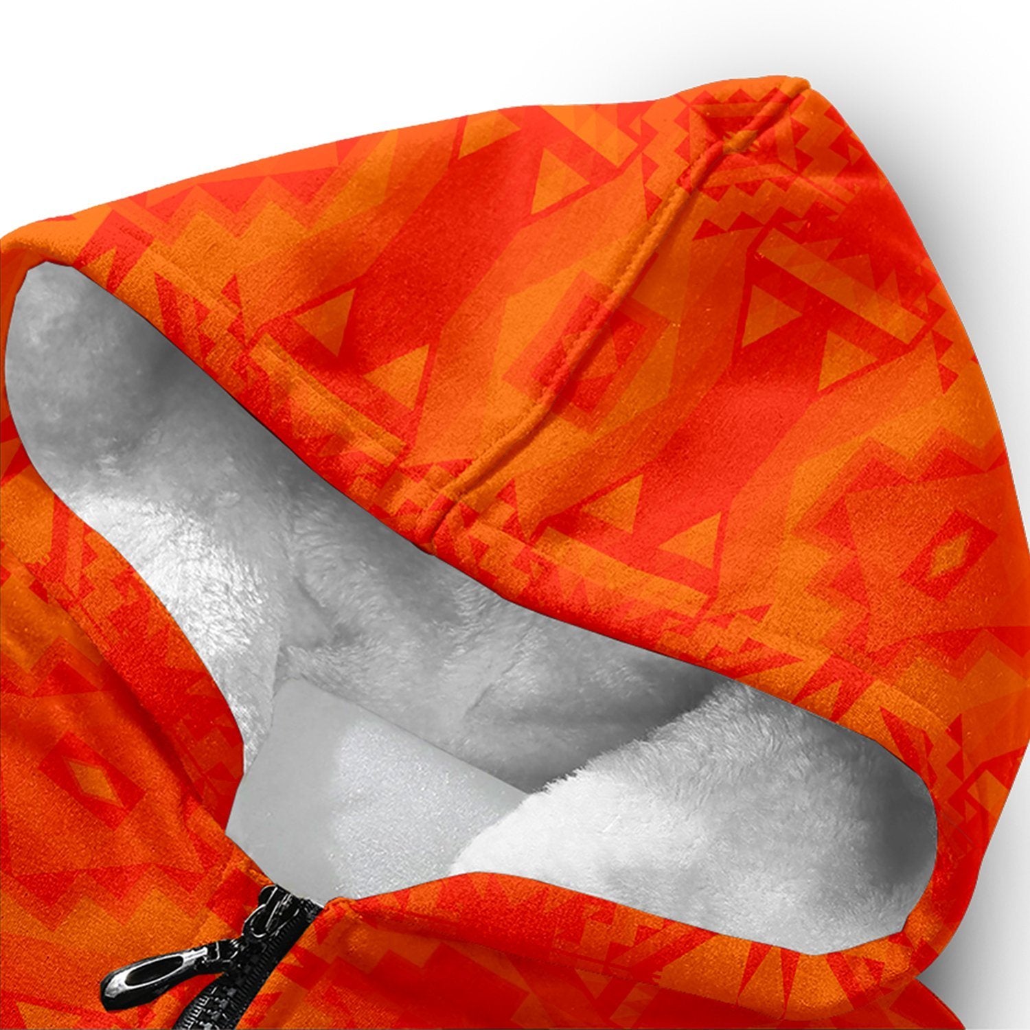 Fancy Orange Orange Sherpa Hoodie hoodie Herman