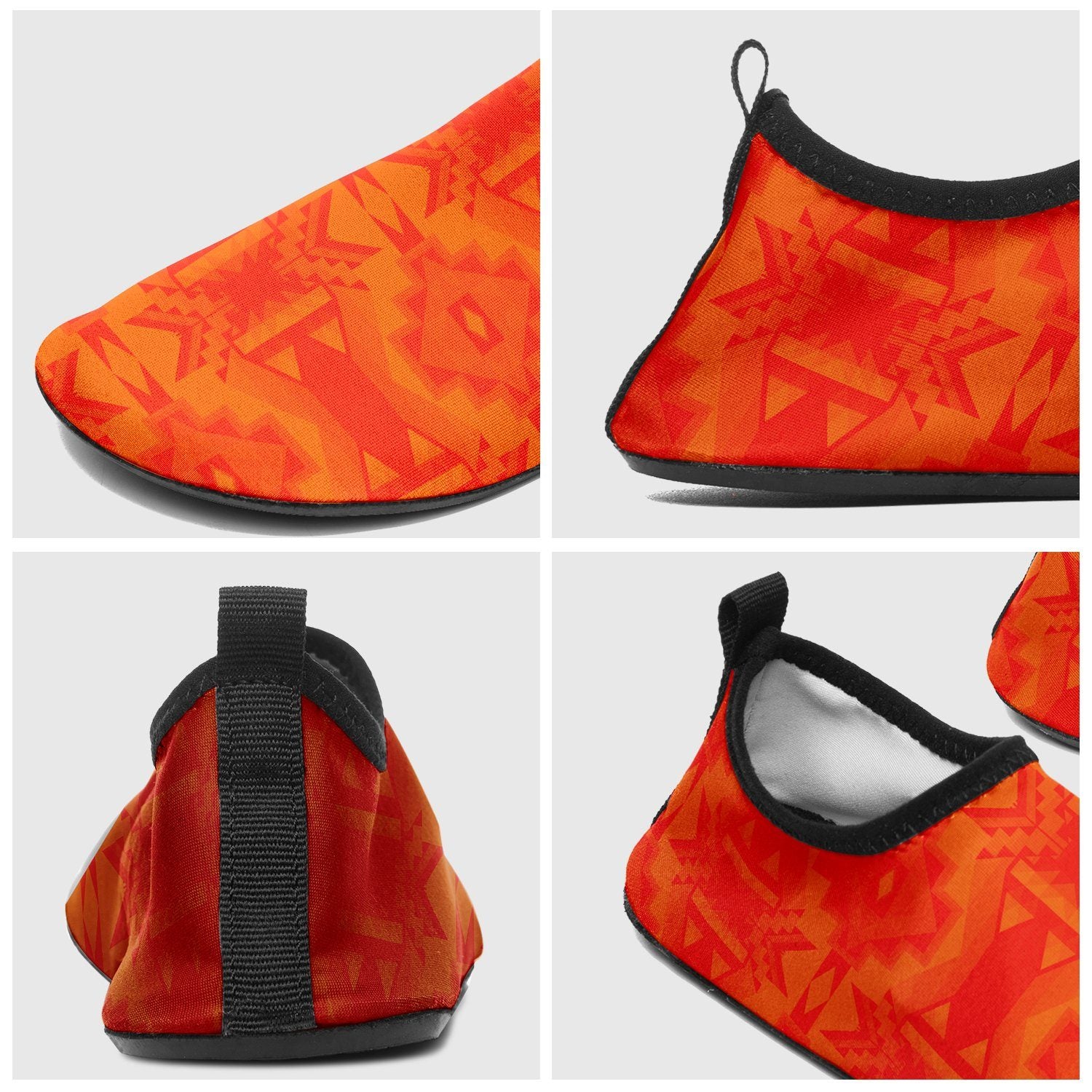 Fancy Orange Sockamoccs Slip On Shoes Herman