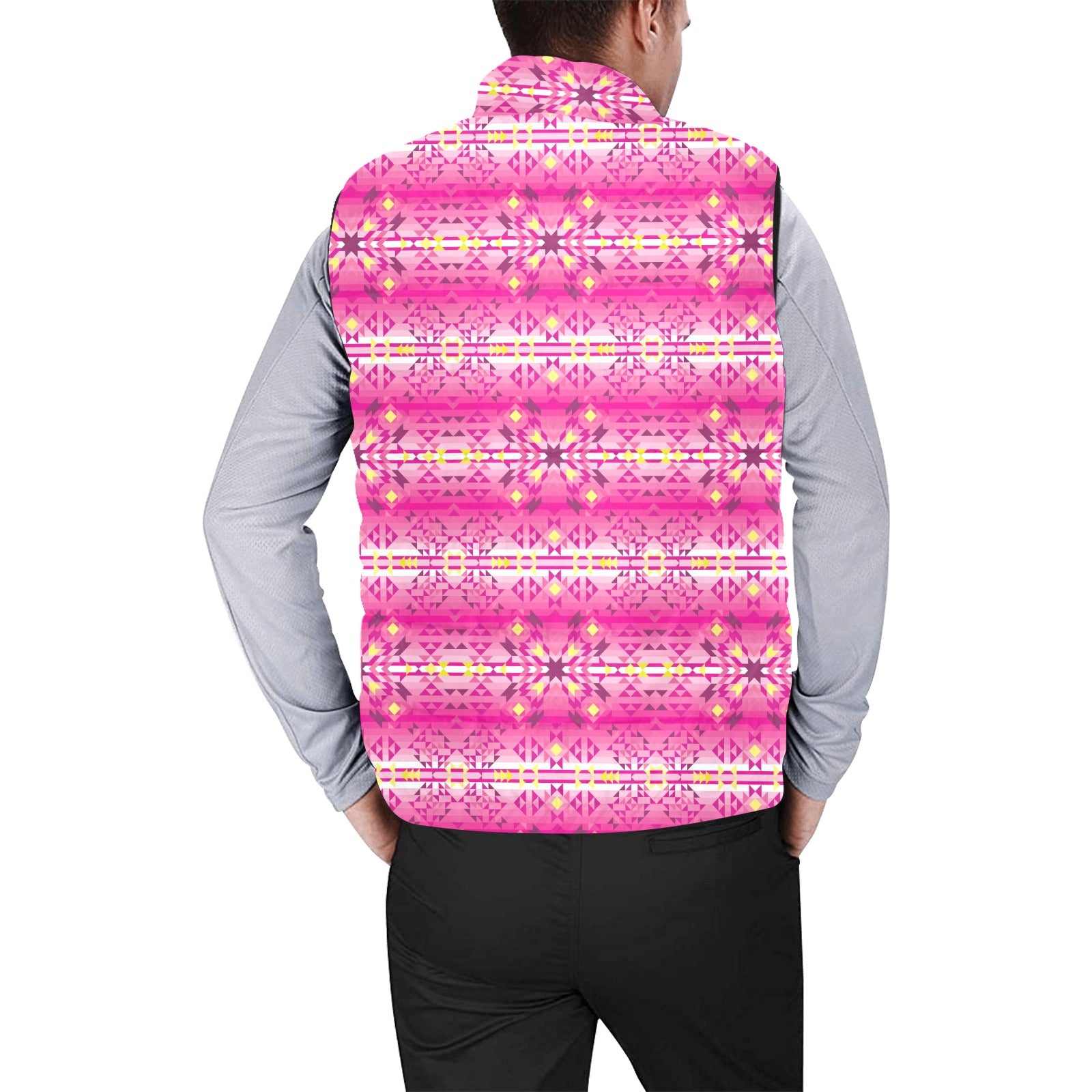 Pink Star Men's Padded Vest Jacket