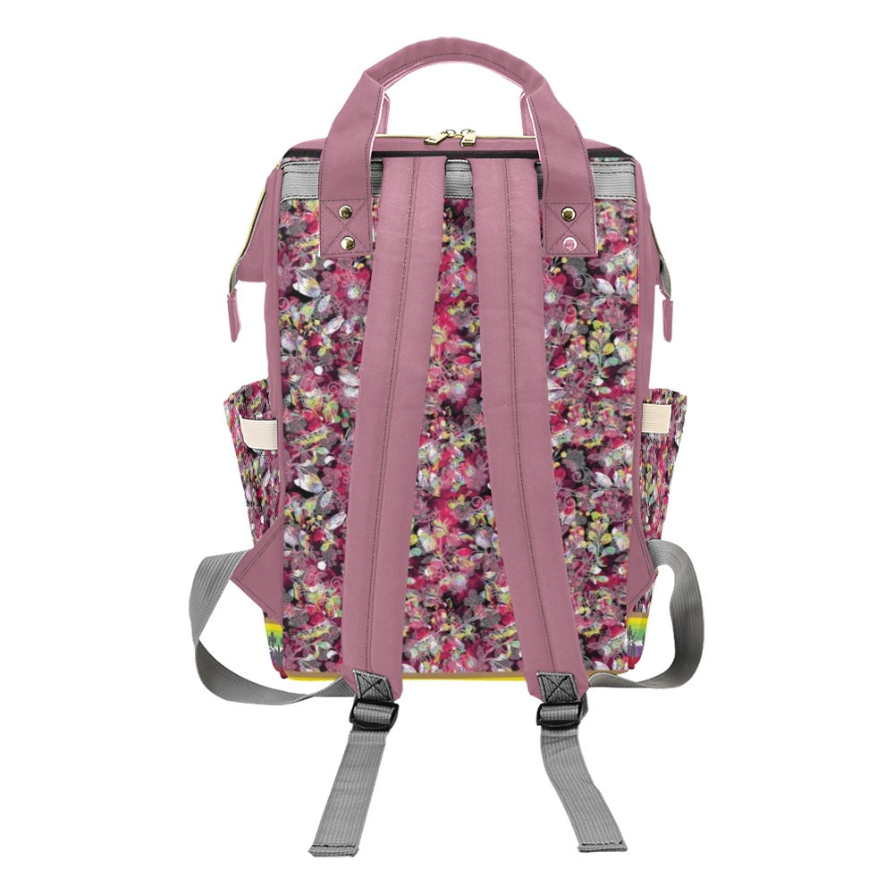 Culture in Nature Maroon Multi-Function Diaper Backpack/Diaper Bag