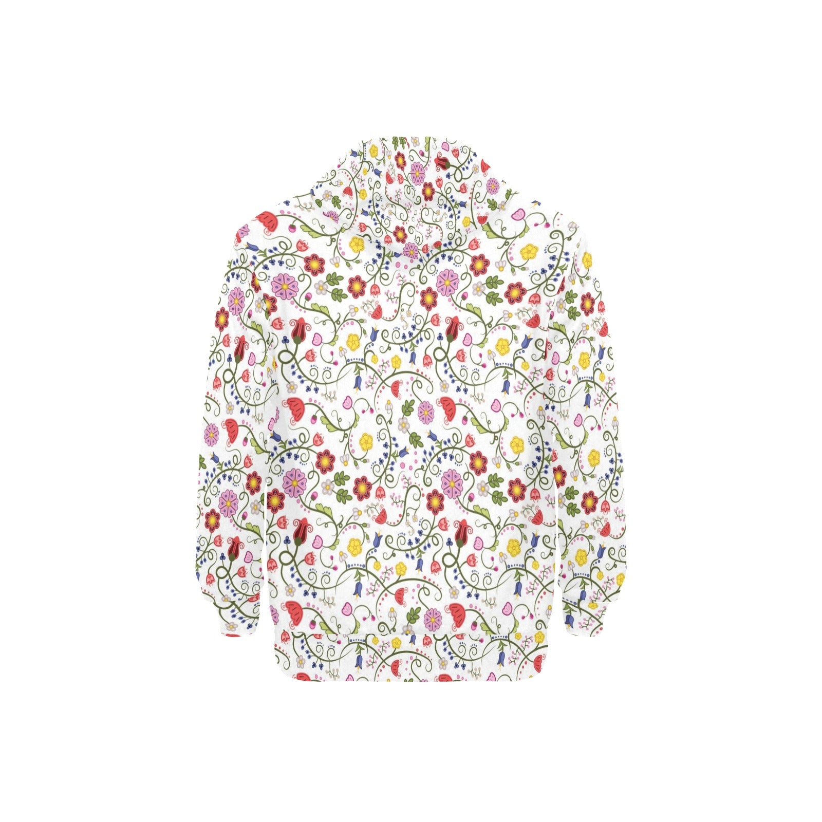 Nipin Blossom Men's Long Sleeve Fleece Hoodie