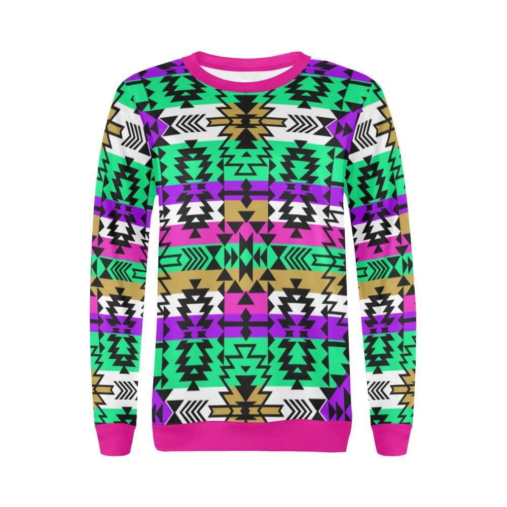 Final Grand Entry All Over Print Crewneck Sweatshirt for Women (Model H18) Crewneck Sweatshirt for Women (H18) e-joyer