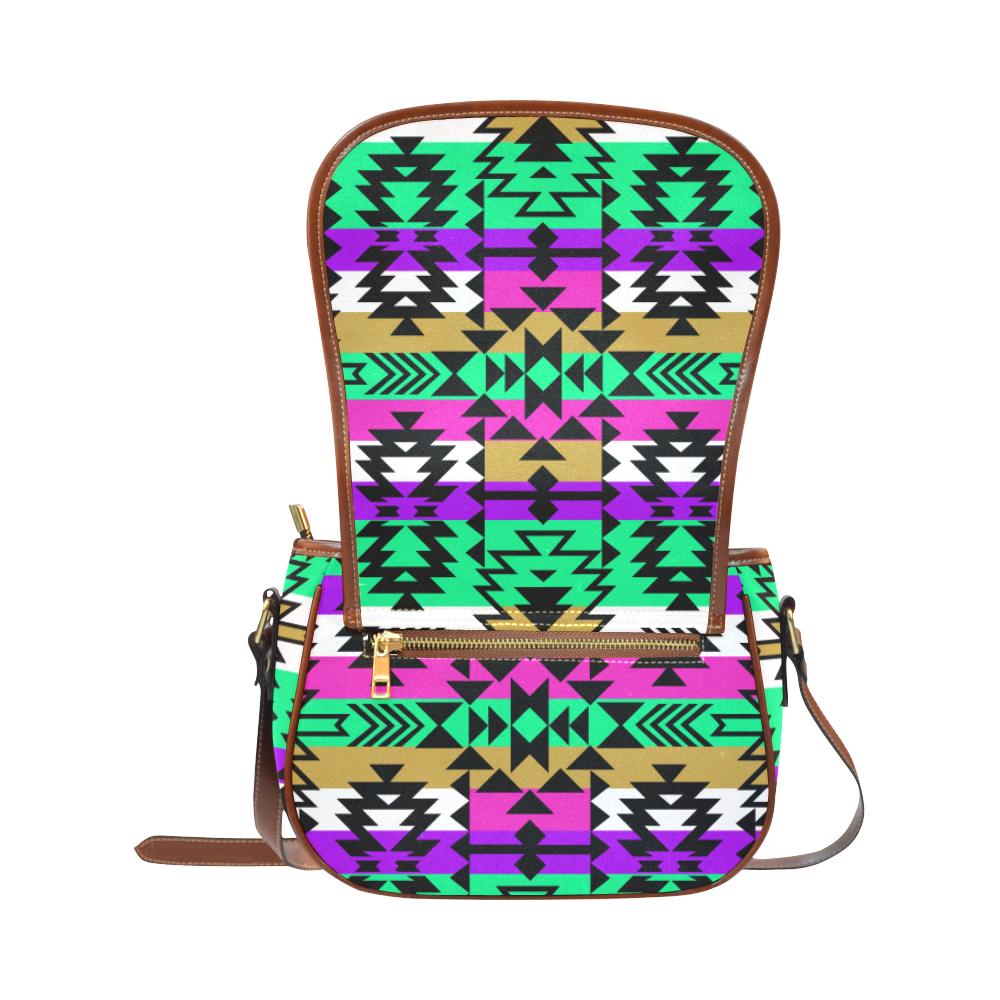 Final Grand Entry Saddle Bag/Small (Model 1649) Full Customization Saddle Bag/Small (Full Customization) e-joyer