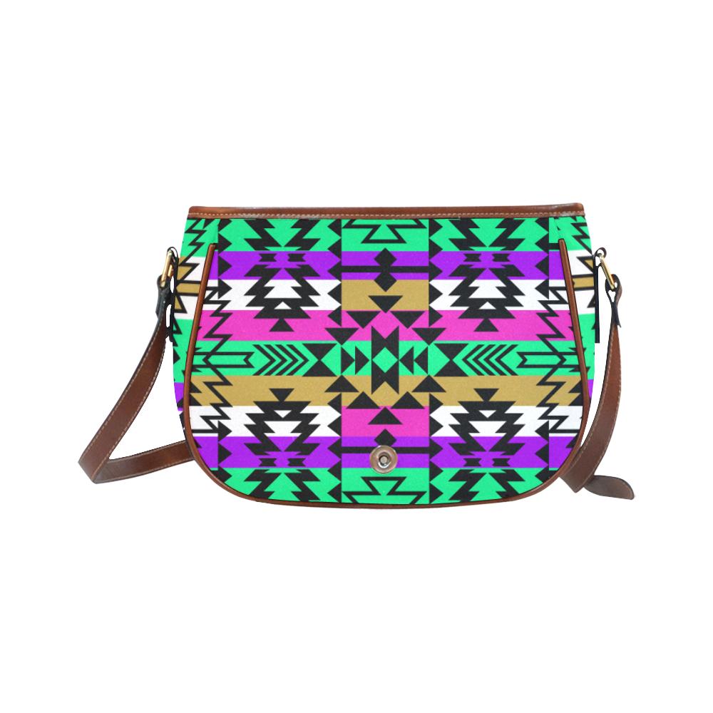 Final Grand Entry Saddle Bag/Small (Model 1649) Full Customization Saddle Bag/Small (Full Customization) e-joyer
