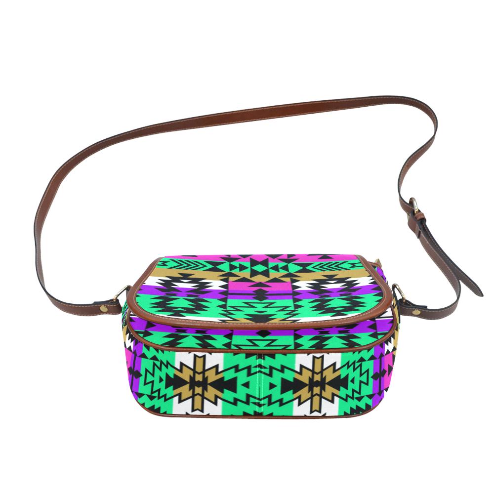 Final Grand Entry Saddle Bag/Small (Model 1649) Full Customization Saddle Bag/Small (Full Customization) e-joyer