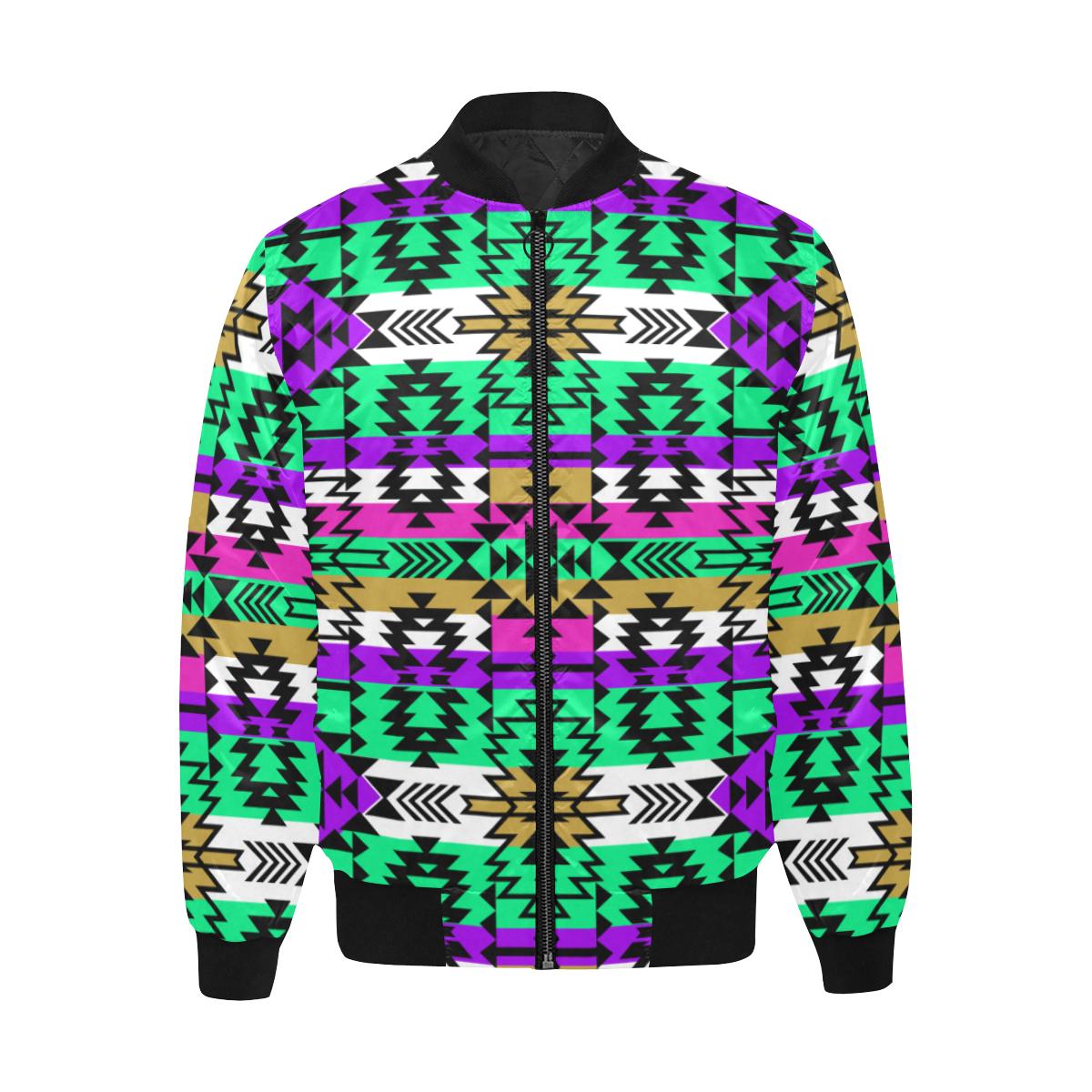 Final Grand Entry Unisex Heavy Bomber Jacket with Quilted Lining All Over Print Quilted Jacket for Men (H33) e-joyer 