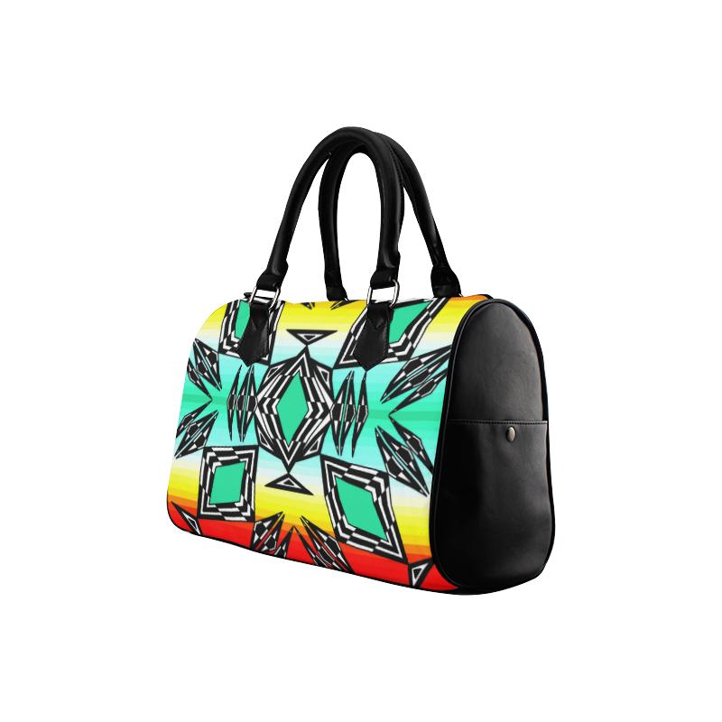 Fire and Sky Gradient Boston Handbag (Model 1621) Boston Handbags (1621) e-joyer
