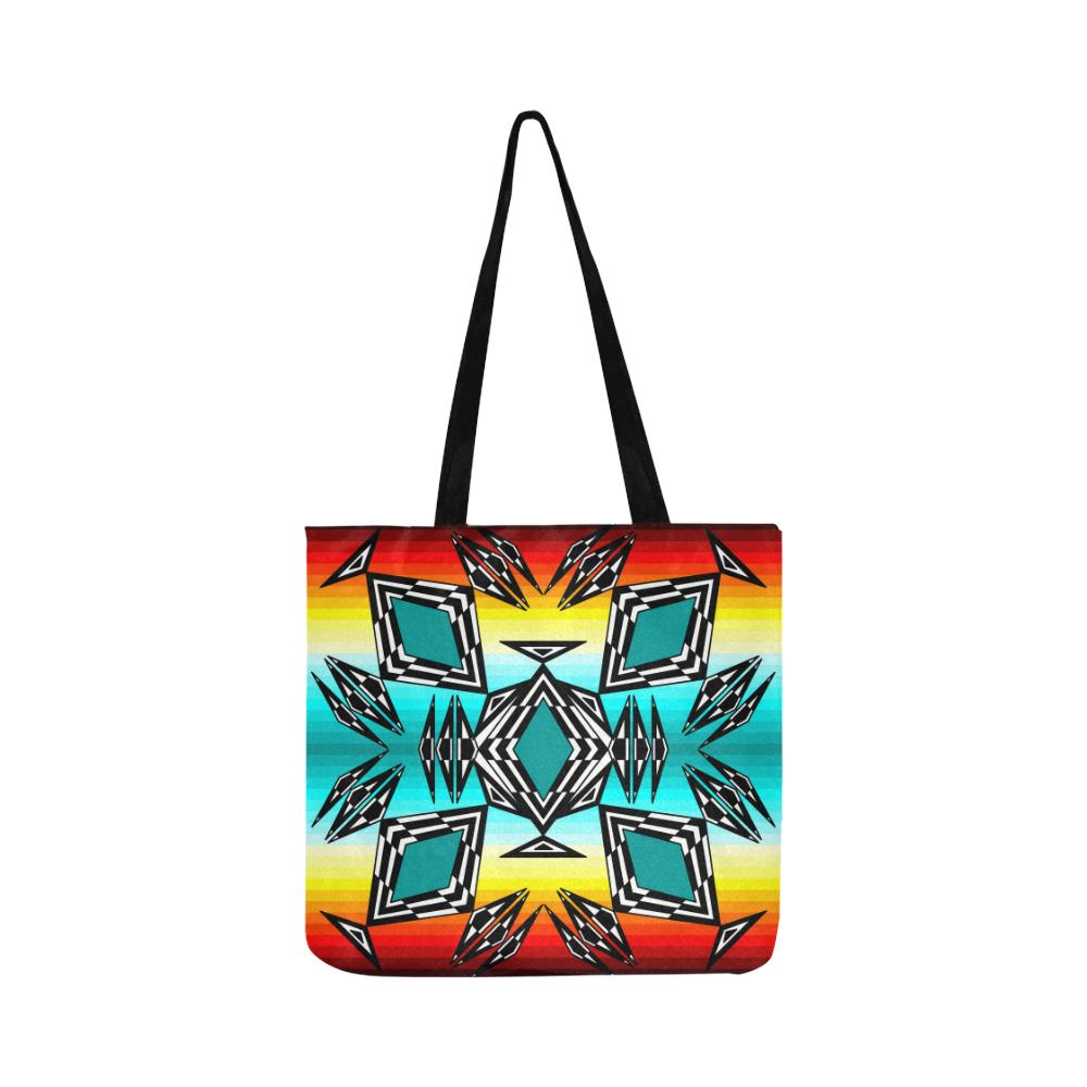 fire and Sky gradient II Reusable Shopping Bag Model 1660 (Two sides) Shopping Tote Bag (1660) e-joyer