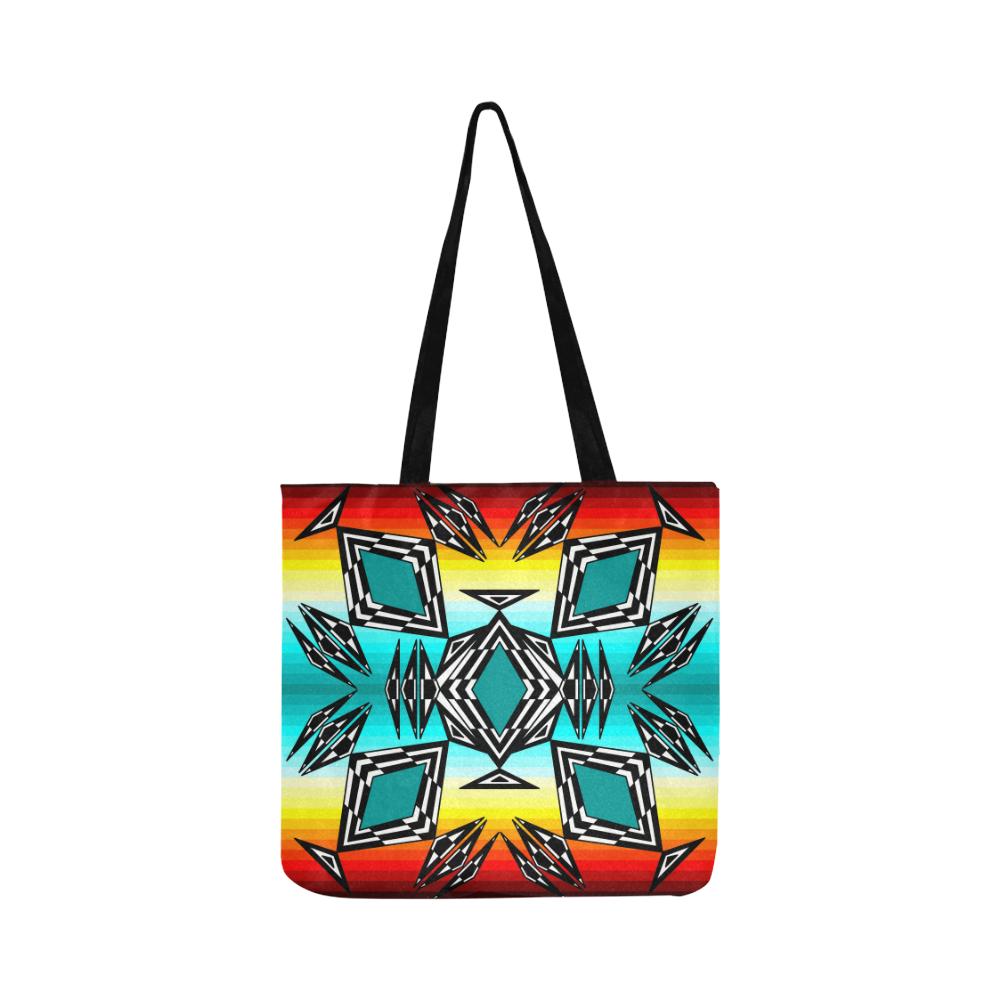 fire and Sky gradient II Reusable Shopping Bag Model 1660 (Two sides) Shopping Tote Bag (1660) e-joyer