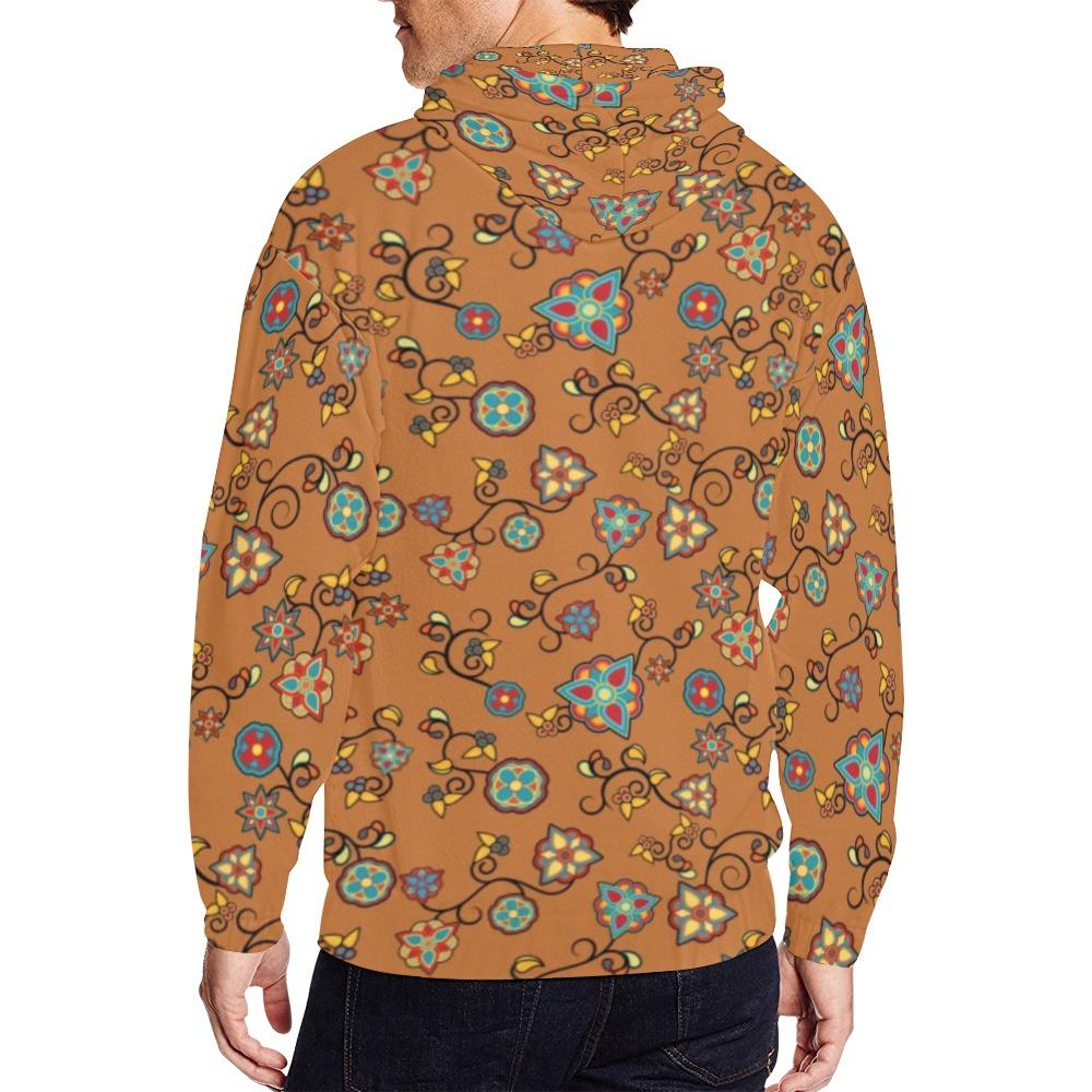 Fire Bloom Light All Over Print Full Zip Hoodie for Men (Model H14) All Over Print Full Zip Hoodie for Men (H14) e-joyer