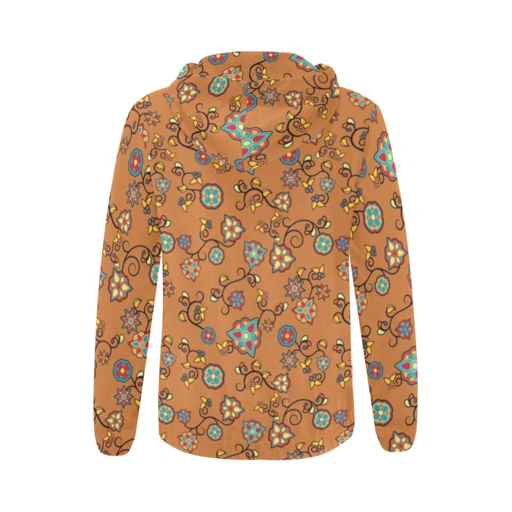 Fire Bloom Light All Over Print Full Zip Hoodie for Women (Model H14) All Over Print Full Zip Hoodie for Women (H14) e-joyer