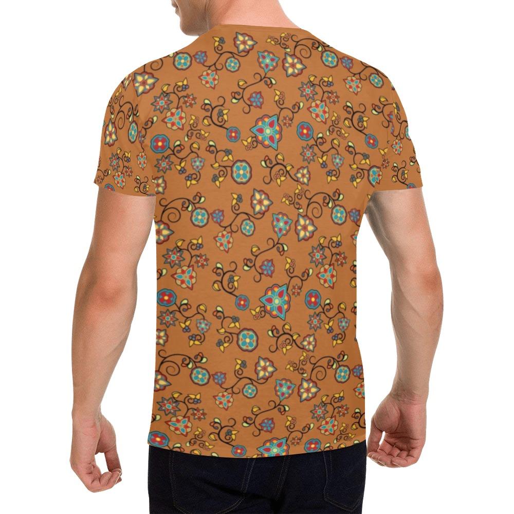 Fire Bloom Light All Over Print T-Shirt for Men (USA Size) (Model T40) All Over Print T-Shirt for Men (T40) e-joyer