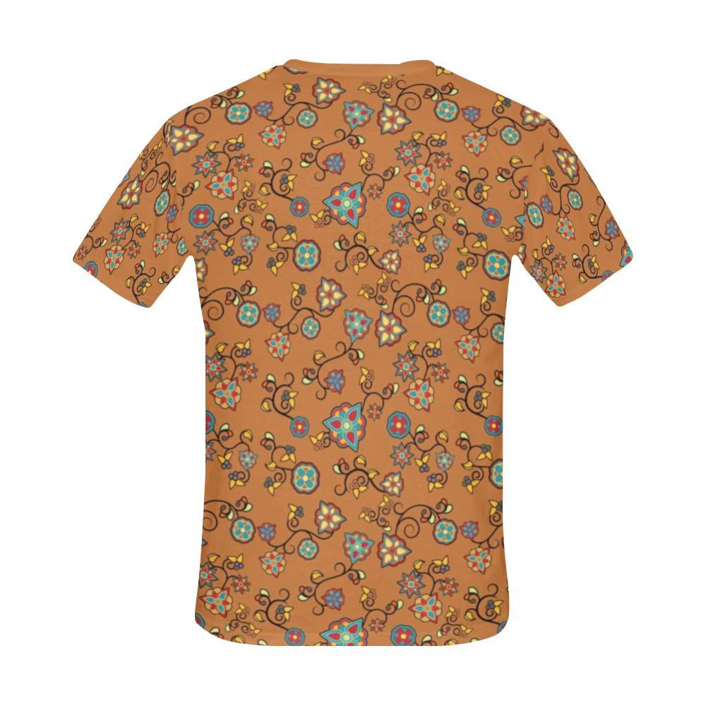 Fire Bloom Light All Over Print T-Shirt for Men (USA Size) (Model T40) All Over Print T-Shirt for Men (T40) e-joyer
