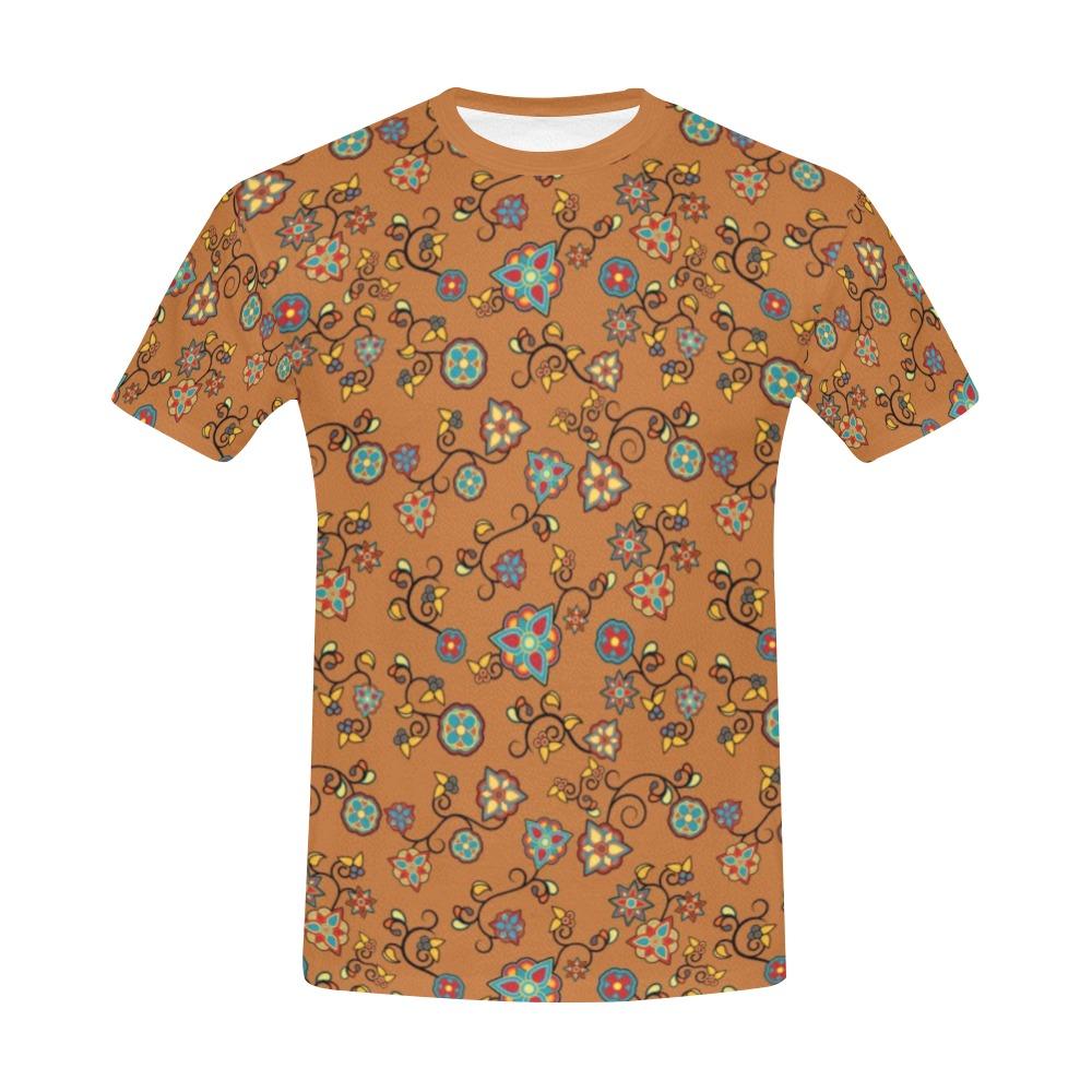 Fire Bloom Light All Over Print T-Shirt for Men (USA Size) (Model T40) All Over Print T-Shirt for Men (T40) e-joyer