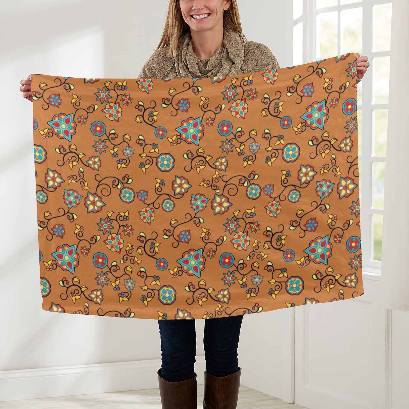 Fire Bloom Light Baby Blanket 30"x40" Baby Blanket 30"x40" e-joyer