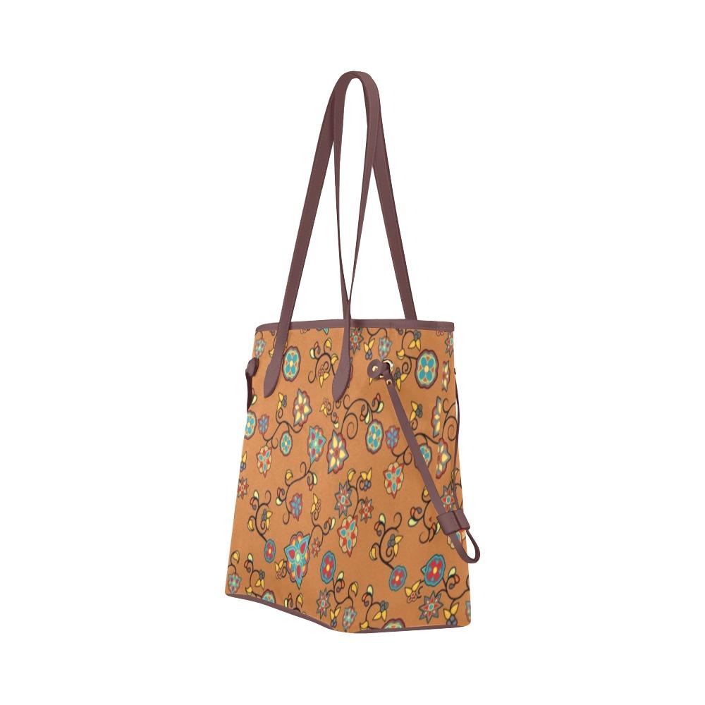 Fire Bloom Light Clover Canvas Tote Bag (Model 1661) Clover Canvas Tote Bag (1661) e-joyer