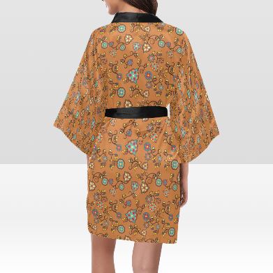 Fire Bloom Light Kimono Robe Artsadd
