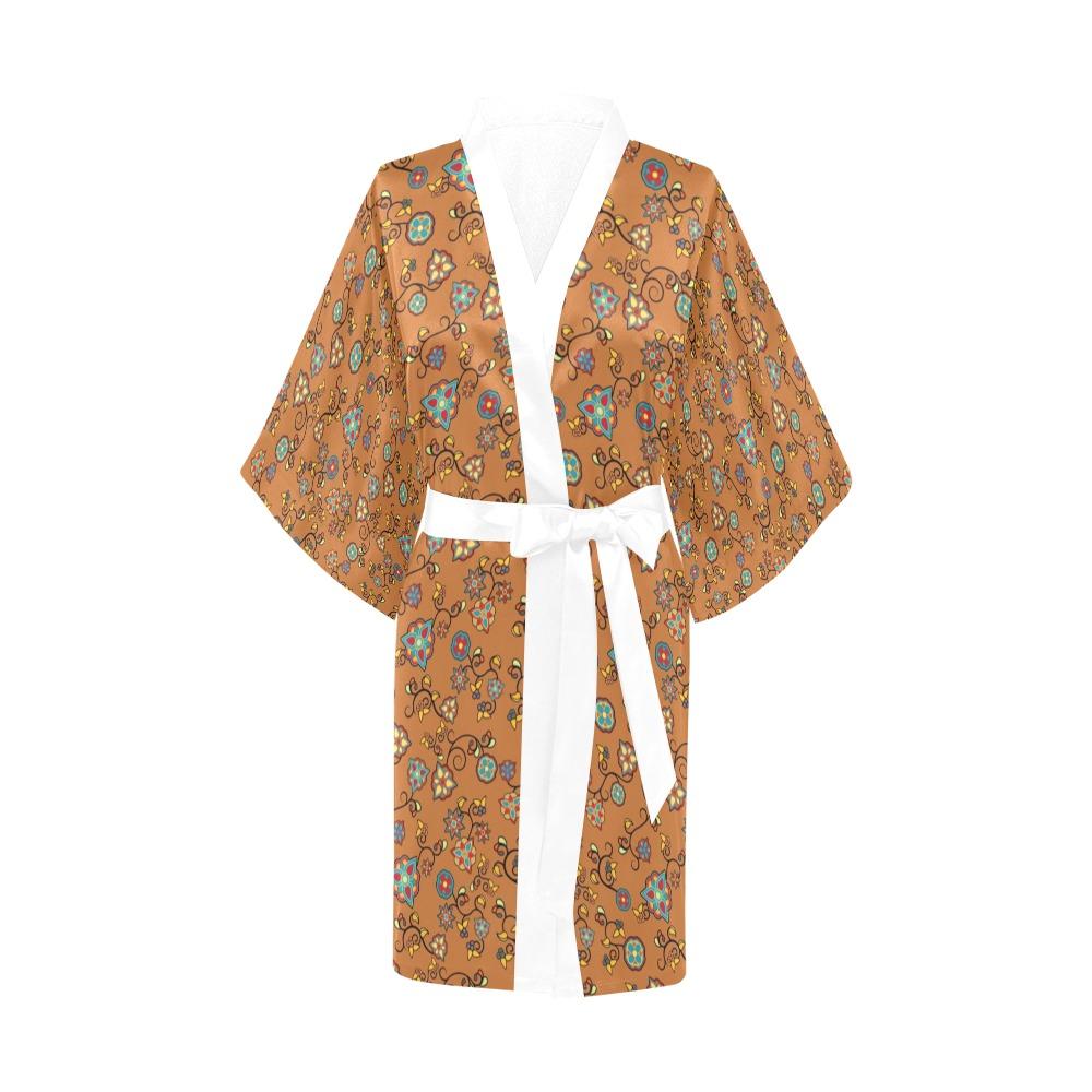 Fire Bloom Light Kimono Robe Artsadd