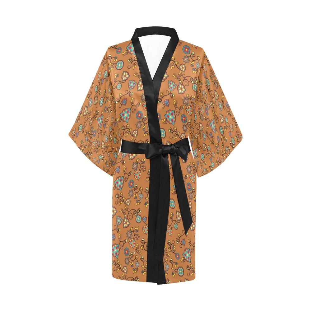 Fire Bloom Light Kimono Robe Artsadd
