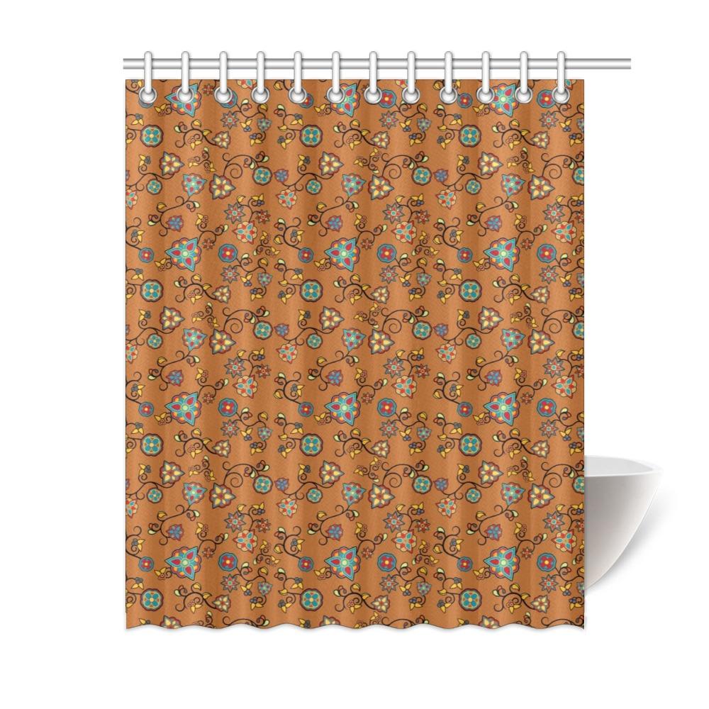 Fire Bloom Light Shower Curtain 60"x72" Shower Curtain 60"x72" e-joyer 