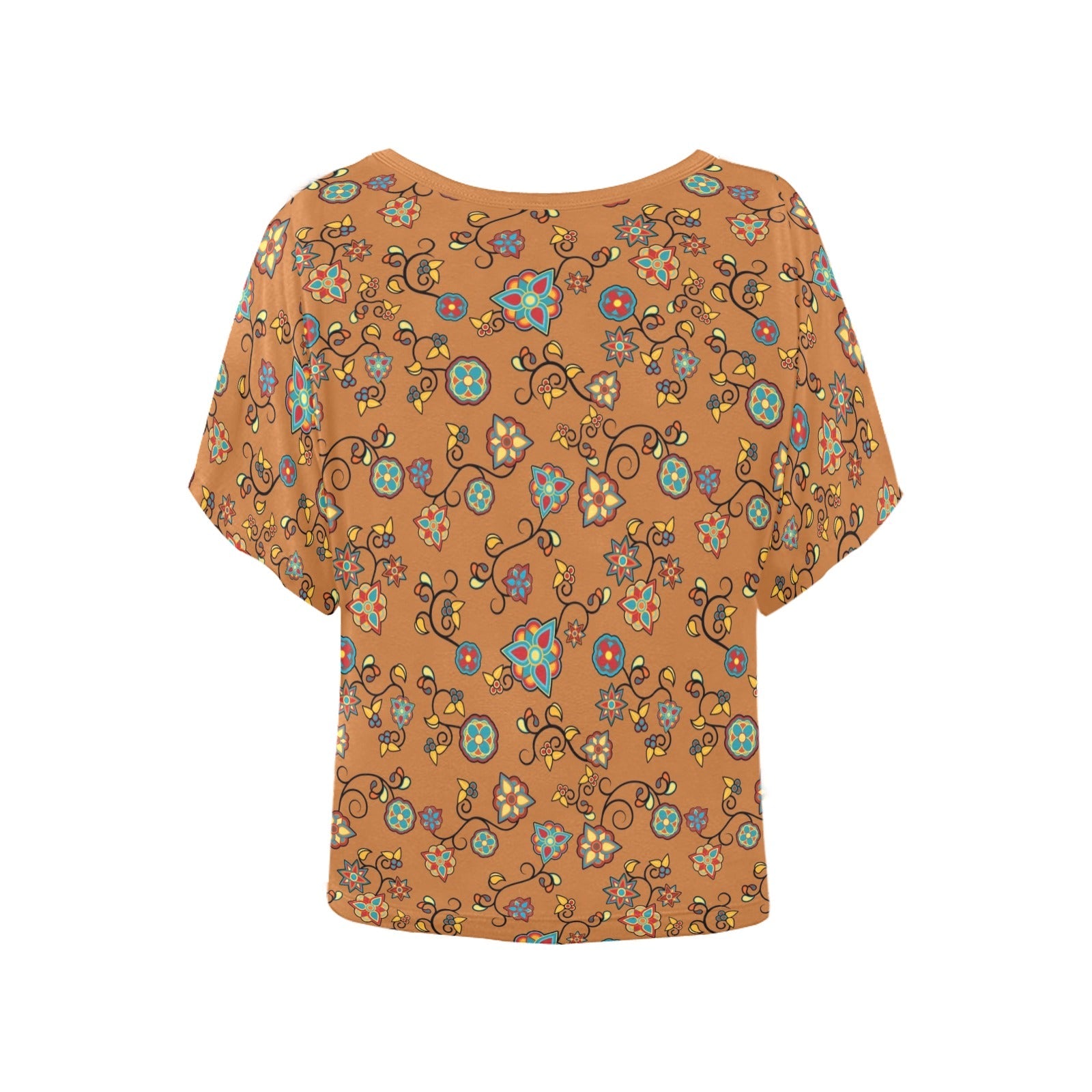 Fire Bloom Light Women's Batwing-Sleeved Blouse T shirt (Model T44) Women's Batwing-Sleeved Blouse T shirt (T44) e-joyer
