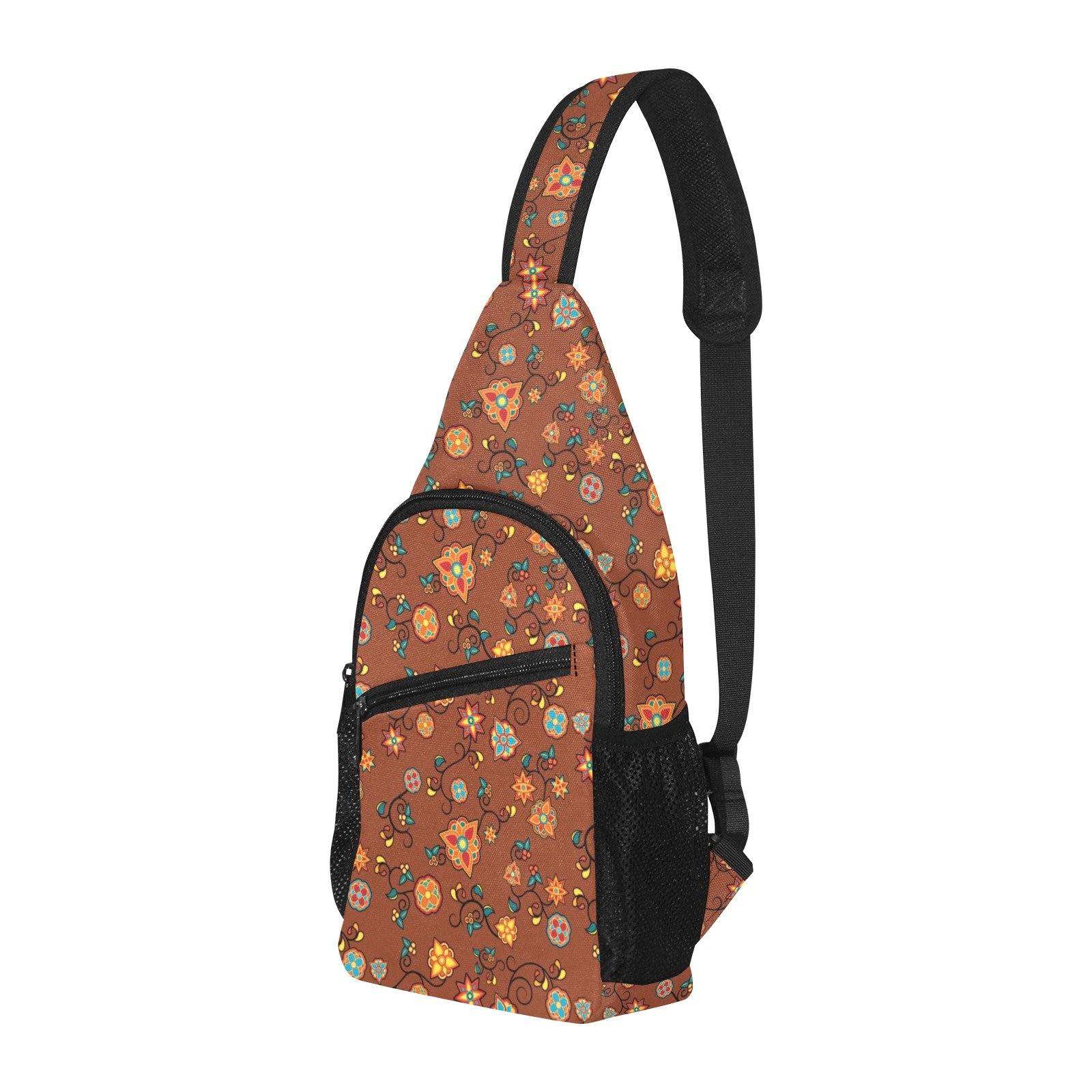 Fire Bloom Shade All Over Print Chest Bag (Model 1719) All Over Print Chest Bag (1719) e-joyer