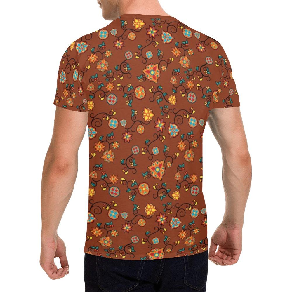 Fire Bloom Shade All Over Print T-Shirt for Men (USA Size) (Model T40) All Over Print T-Shirt for Men (T40) e-joyer