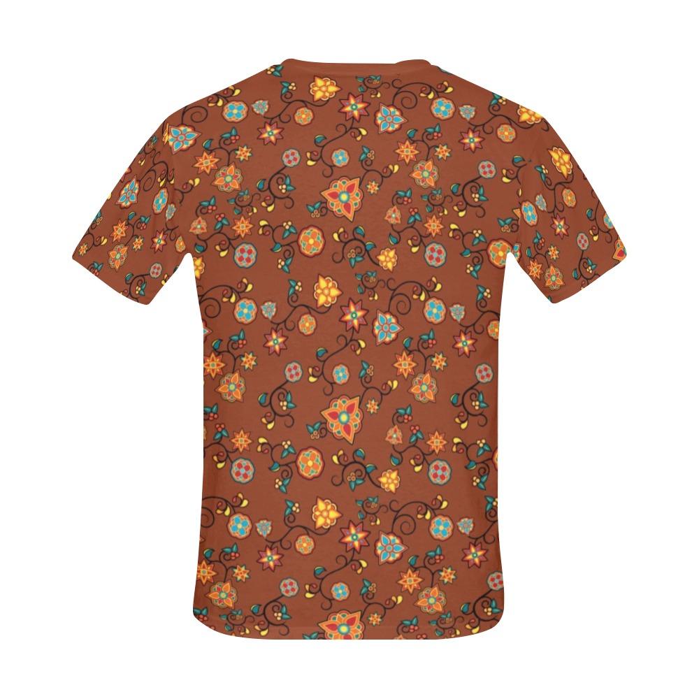 Fire Bloom Shade All Over Print T-Shirt for Men (USA Size) (Model T40) All Over Print T-Shirt for Men (T40) e-joyer