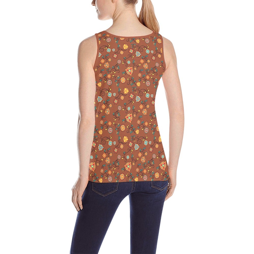 Fire Bloom Shade All Over Print Tank Top for Women (Model T43) All Over Print Tank Top for Women (T43) e-joyer 