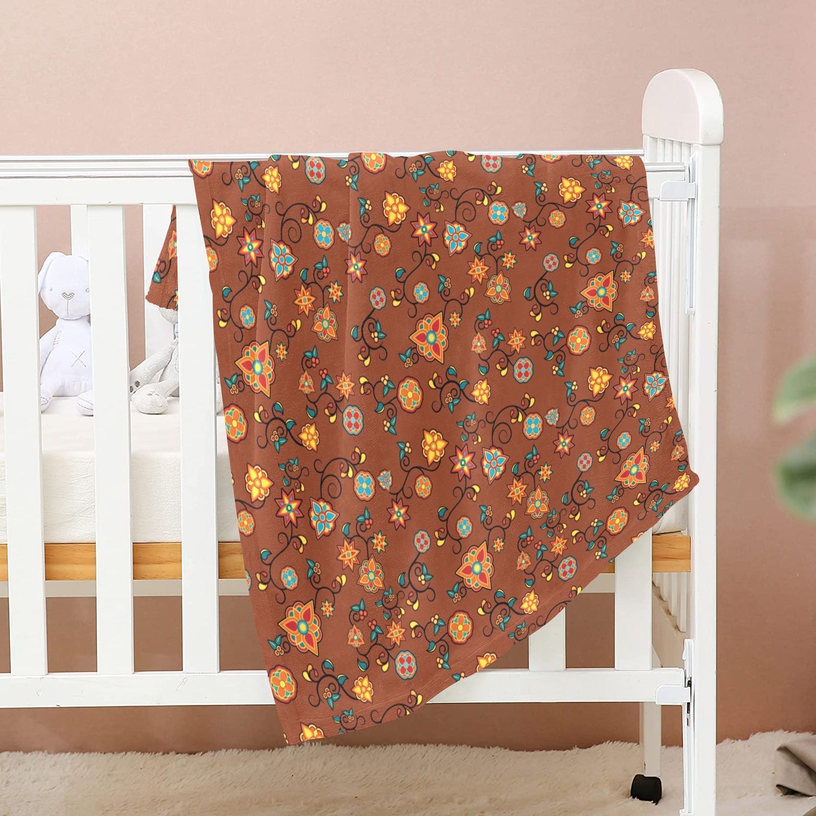 Fire Bloom Shade Baby Blanket 30"x40" Baby Blanket 30"x40" e-joyer