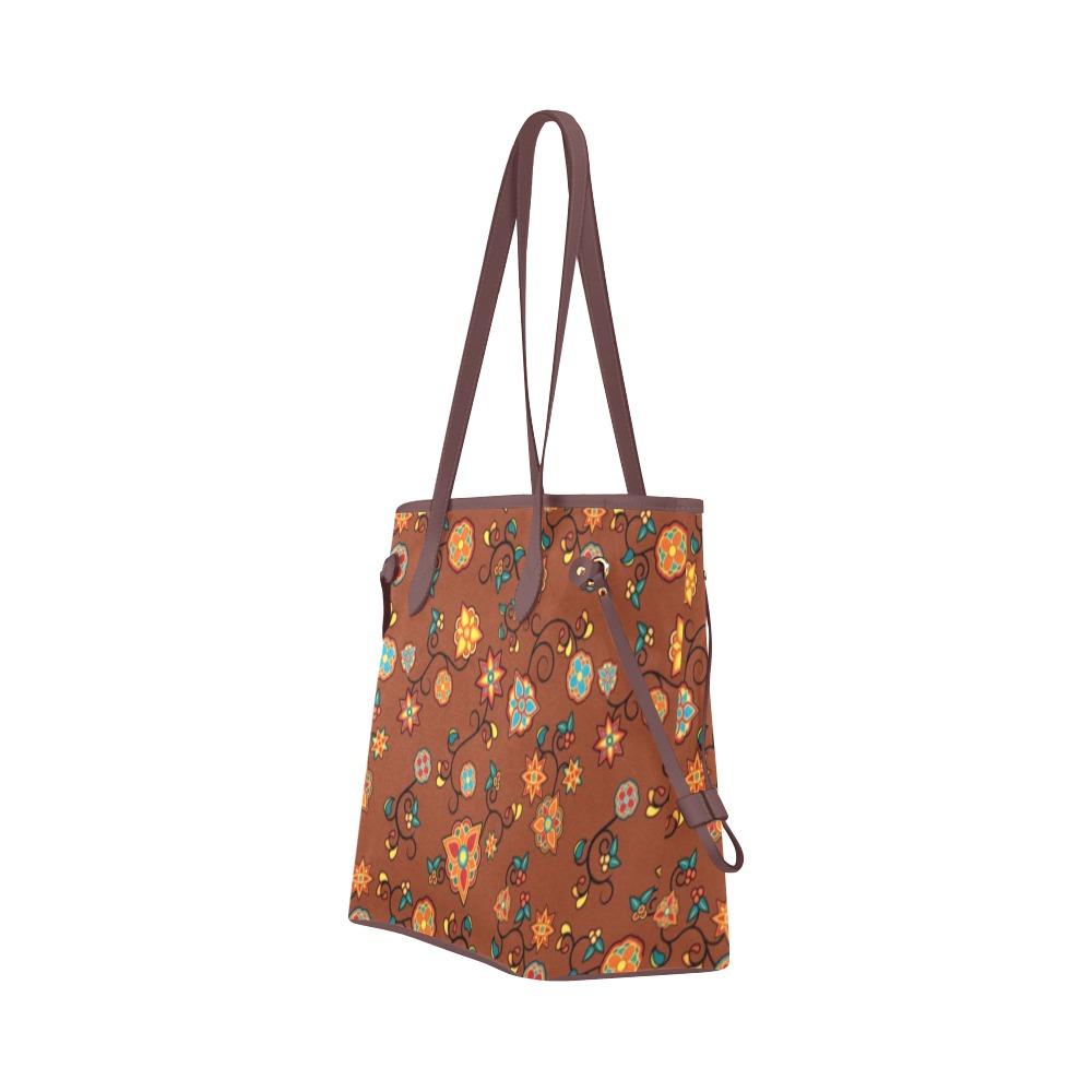 Fire Bloom Shade Clover Canvas Tote Bag (Model 1661) Clover Canvas Tote Bag (1661) e-joyer