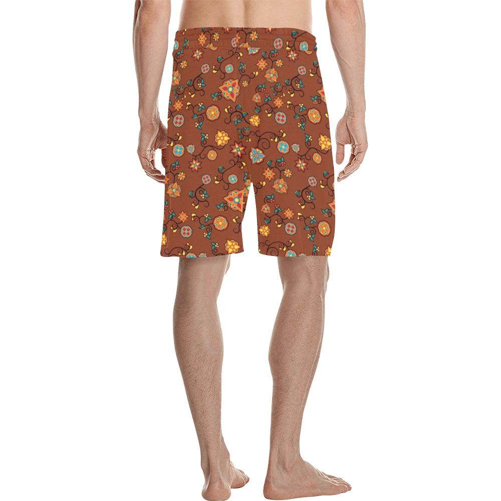 Fire Bloom Shade Men's All Over Print Casual Shorts (Model L23) Men's Casual Shorts (L23) e-joyer