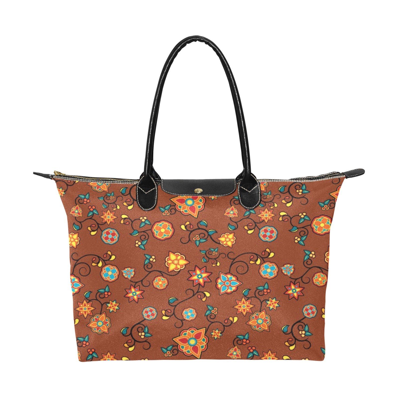 Fire Bloom Shade Single-Shoulder Lady Handbag (Model 1714) bag e-joyer