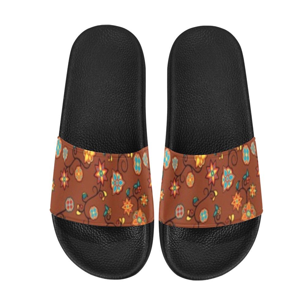 Fire Bloom Shade Women's Slide Sandals (Model 057) Women's Slide Sandals (057) e-joyer