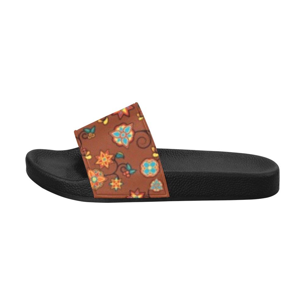 Fire Bloom Shade Women's Slide Sandals (Model 057) Women's Slide Sandals (057) e-joyer
