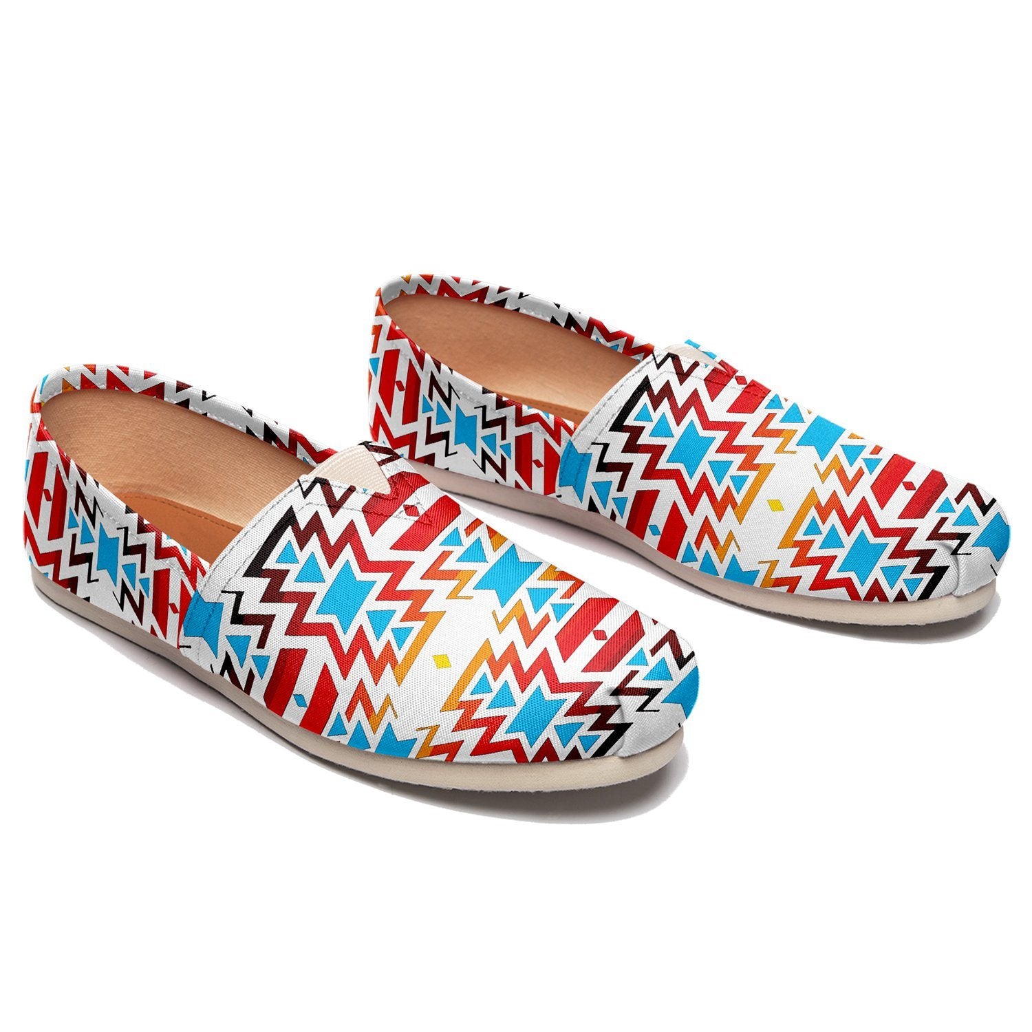 Fire Colors and Sky Casual Unisex Slip On Shoe Herman 