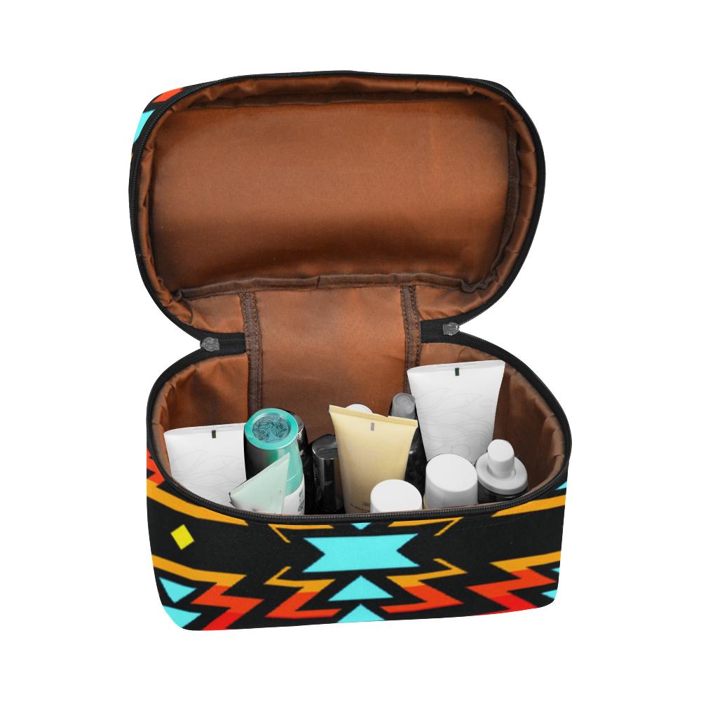 Fire Colors and Sky Cosmetic Bag/Large (Model 1658) Cosmetic Bag e-joyer
