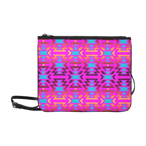 Fire Colors and Sky Cotton Candy Slim Clutch Bag (Model 1668) Slim Clutch Bags (1668) e-joyer