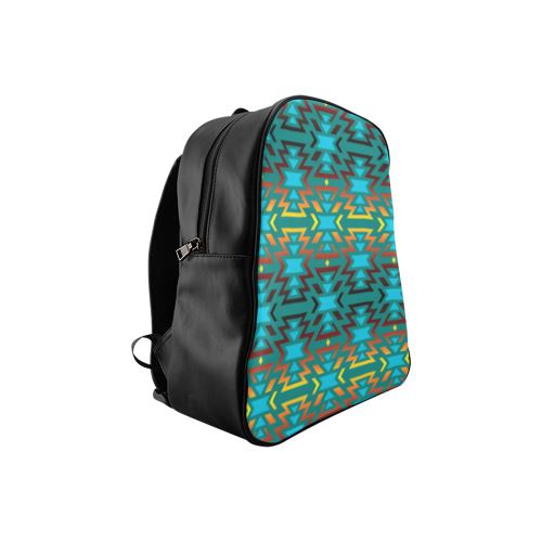 Fire Colors and Sky Deep Lake School Backpack (Model 1601)(Small) School Backpacks/Small (1601) e-joyer 