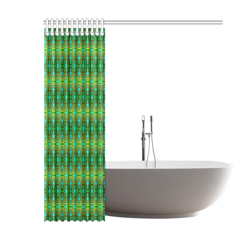 Fire Colors and Sky Green Shower Curtain 60"x72" Shower Curtain 60"x72" e-joyer
